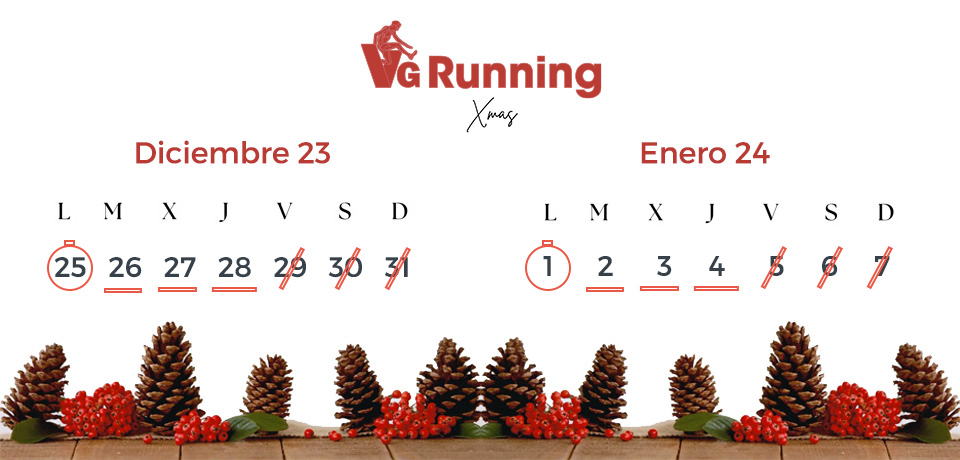 Horario De Entrenamientos Navidad 2023 2024 Vg Running